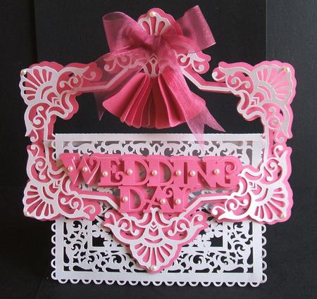 Wedding Day Buckle Card by Angela Walker