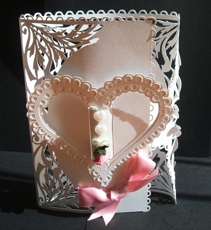 Heart Buckle Fold Card by Angela Walker