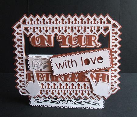 Retirement Buckle Card by Angela Walker
