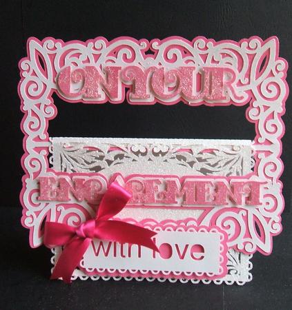 On Your Engagement Buckle Card - Robo/cameo by Angela Walker
