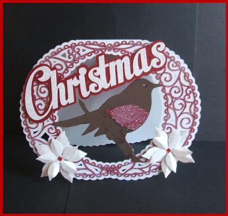 Filigree Robin Layered Card by Angela Walker