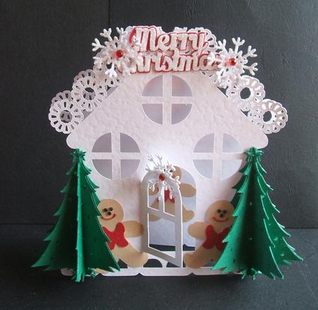 Gingerbread Christmas Card by Angela Walker