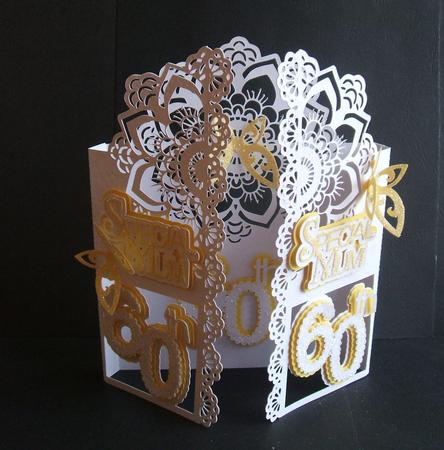 Special Mum/gran 60th Door Card by Angela Walker