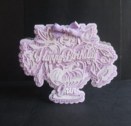Vase Card & Sentiments by Angela Walker