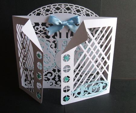 New Baby Boy Card by Angela Walker