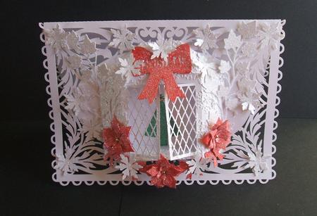 Christmas Bay Window Card by Angela Walker