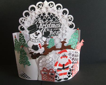 Christmas Wishes Wrap Card by Angela Walker
