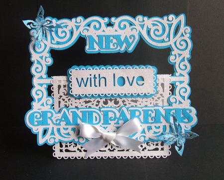 New Grand Parents Buckle Card by Angela Walker