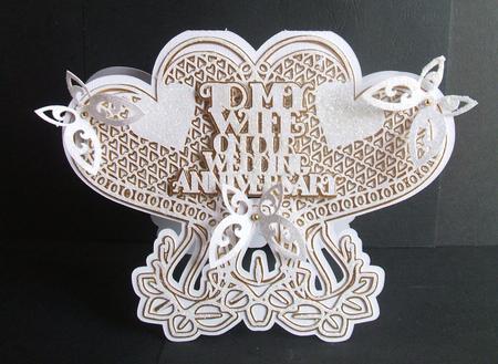 Mr & Mrs Heart Card by Angela Walker