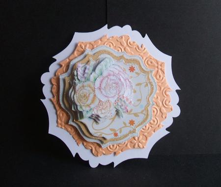 654 Roses & Floral Shaped Topper by Angela Walker