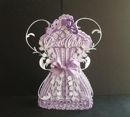 Floral Manikin Card by Angela Walker
