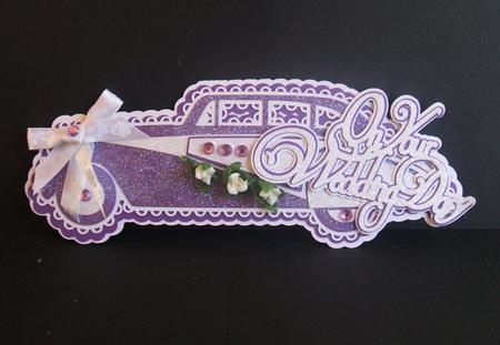 Scalloped Layered Wedding Car Topper by Angela Walker