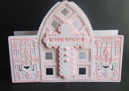 Arched Layered Cross Card by Angela Walker