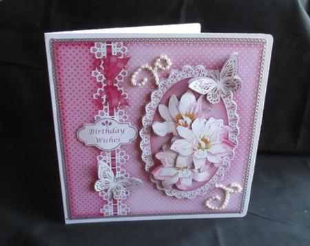 8x8 Flowers & Lace a Touch of Elegance Mini Kit 3D Decoupage by Angela Walker