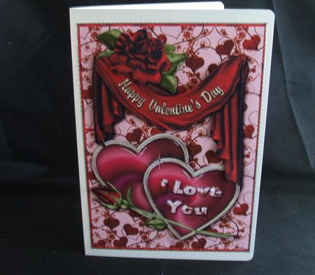 Valentine Vine Card Front by Angela Walker