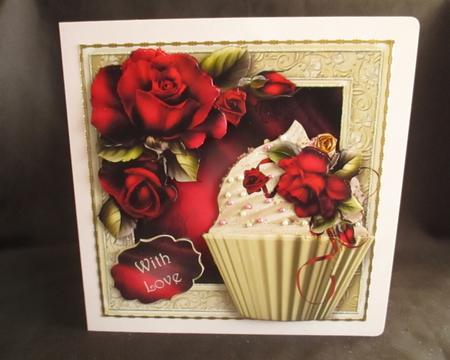 Red Roses Cupcake Mini Kit by Angela Walker