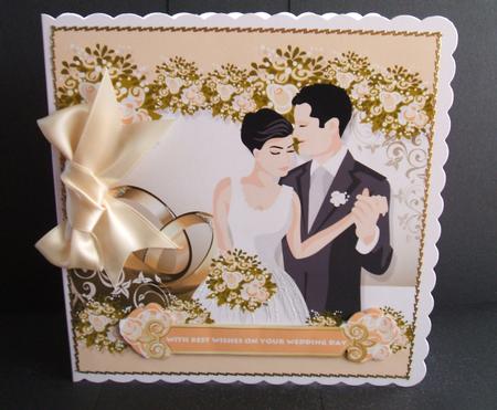 On Your Wedding Day Decoupage Mini Kit by Angela Walker