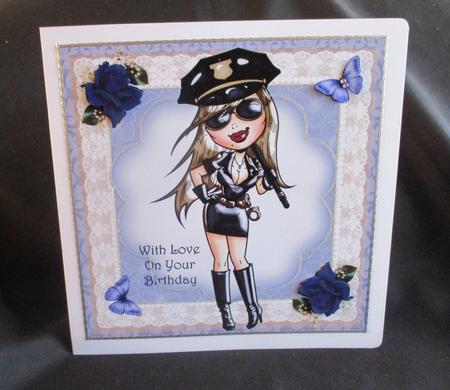 Hot Fuzz Quick Card Topper by Angela Walker