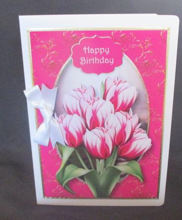 Striped Pink Tulips Mini Kit by Angela Walker