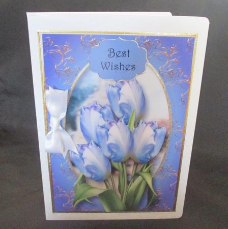 Beautiful Blue Tulips Mini Kit by Angela Walker