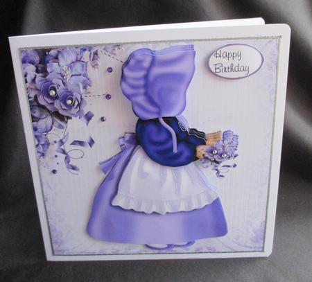 Lavender Sunbonnet Mini Kit by Angela Walker