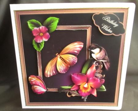 Opulent Orchid 8" Square Card Mini-kit by Angela Walker
