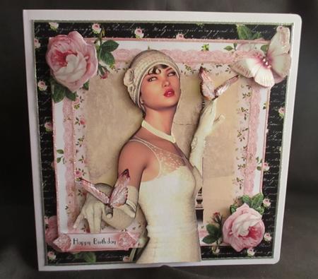 Ice Pink Deco Card Front Kit by Angela Walker