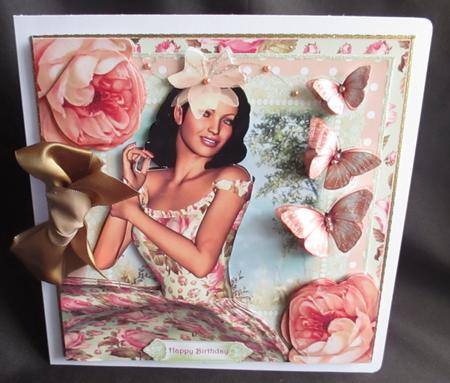 Pretty as a Peach Card Front Kit by Angela Walker