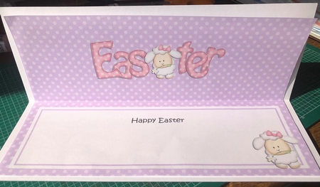 Easter Lamb Matching Large Dl Insert by Angela White