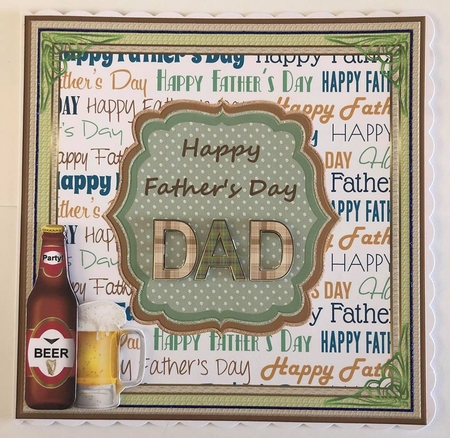 Happy Fathers Day Topper 8 by Angela White