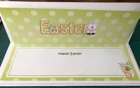 Large DL Happy EASTER insert by Angela White