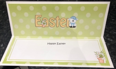 Large DL Happy EASTER insert by Angela White