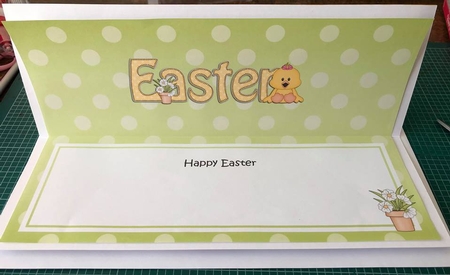 Large DL Happy EASTER insert by Angela White