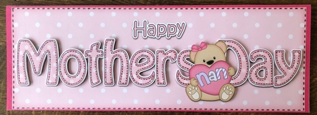 Large DL HAPPY MOTHERS DAY NAN 3D decoupage by Angela White