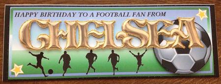 Football Fan from - Chelsea by Angela White