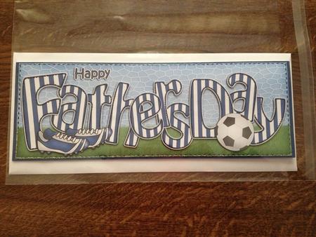 Happy Fathers Day Large Dl 3D Decoupage by Angela White
