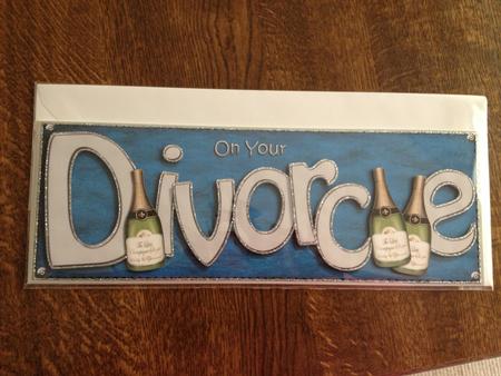 Large Dl Divorce Quick Card N 3D Decoupage by Angela White
