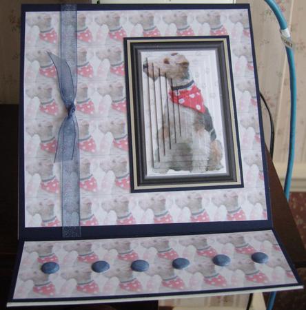 Fox Terrier Dog Pyramid with Background by Angela White