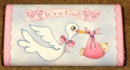 New Arrival Baby Girl - Galaxy 125g Wrapper by Angela White