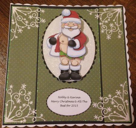 Stripping Santa Doodles by Angela White
