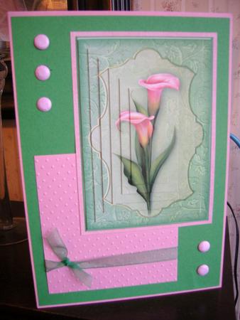 Calla Lilies in the Spring - Pyramid by Angela White