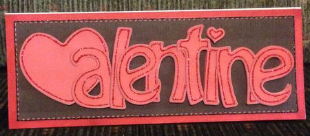 Large Dl Valentine Felties Quick Card N 3D Decoupage by Angela White