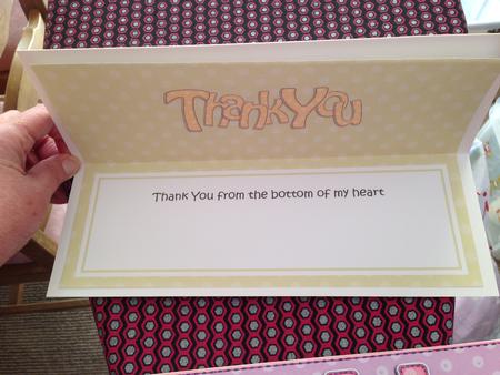 Lge Dl Thank You Insert by Angela White