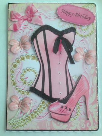 Lovely Pink Corset & Shoe by Angela White