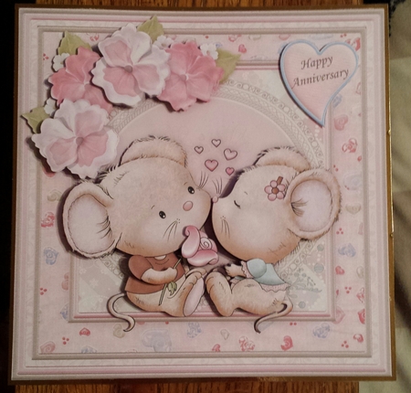 Sweet on You Mice 8x8 Mini Kit & Decoupage by Angela Whitehead