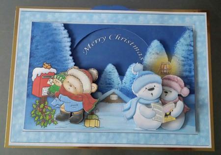 Christmas Eve in a Spin Animated Card Kit by Angela Whitehead