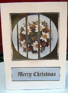 White Poinsettia Wreath by Angela Wake