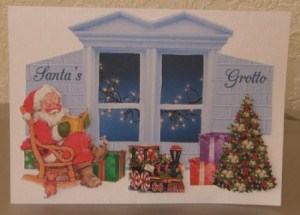 Santa and His Grotto by Angela Wake