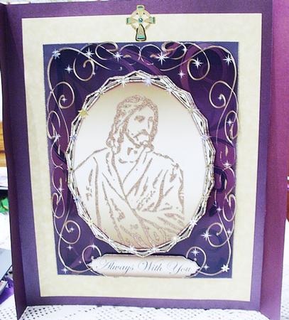 Always with You Christmas / Easter Card Front / Topper 2 by Angelina Two Bears