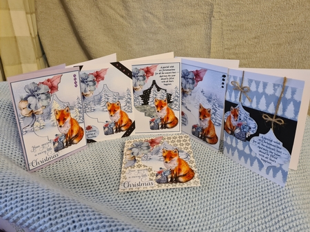 A Christmas Fox 5x7 by Anita chambers